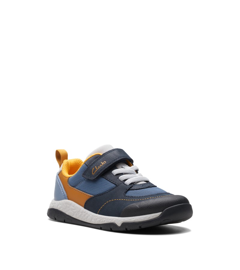 Clarks - Steggy Stride Kid Navy Combi Leather